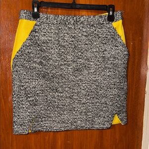 Rebecca Minkoff Stylish Gray and Yellow Women's Skirt
